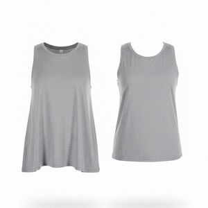 Yogalicious Light Gray Tank Tops